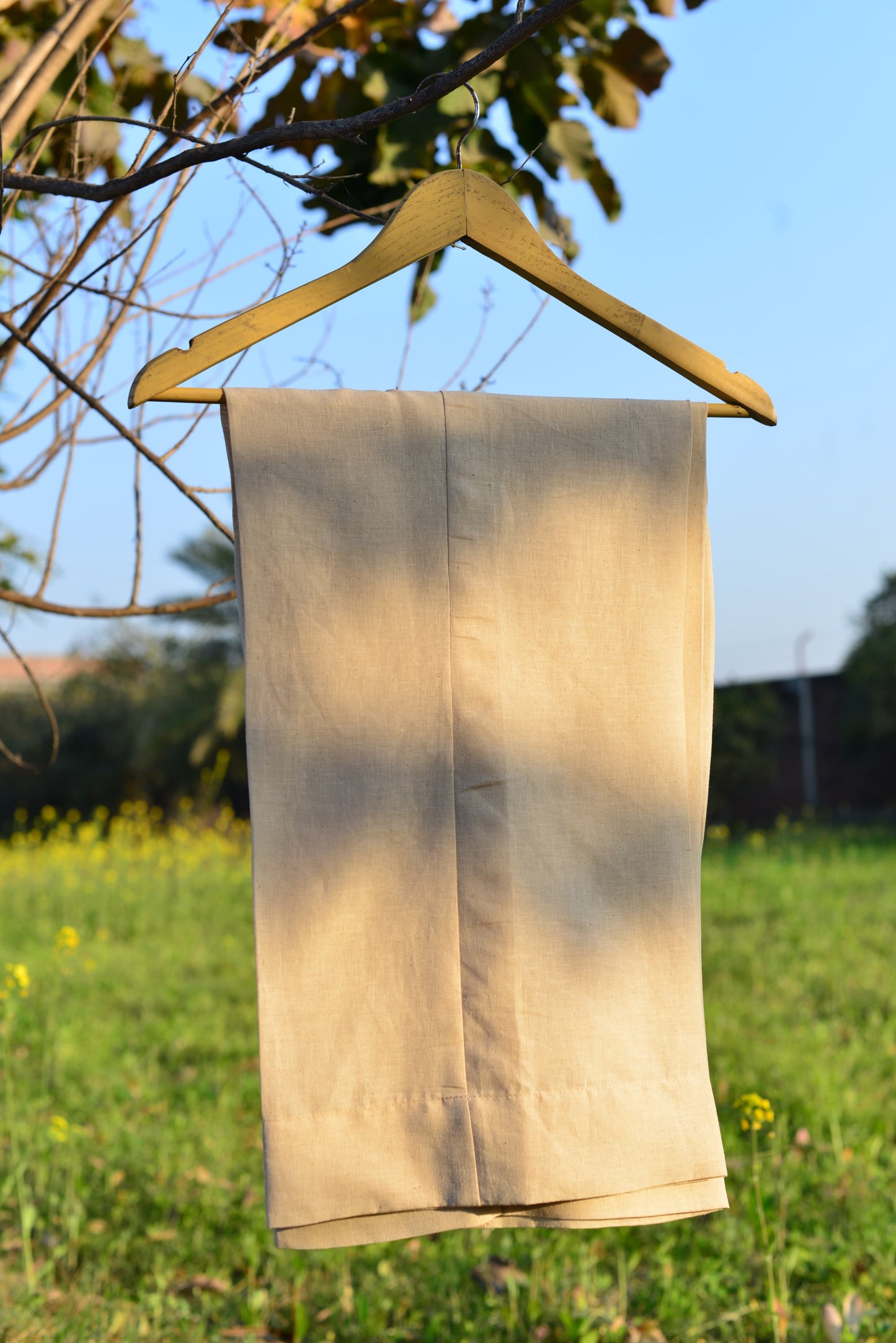 TEXTURED COTTON CULOTTES