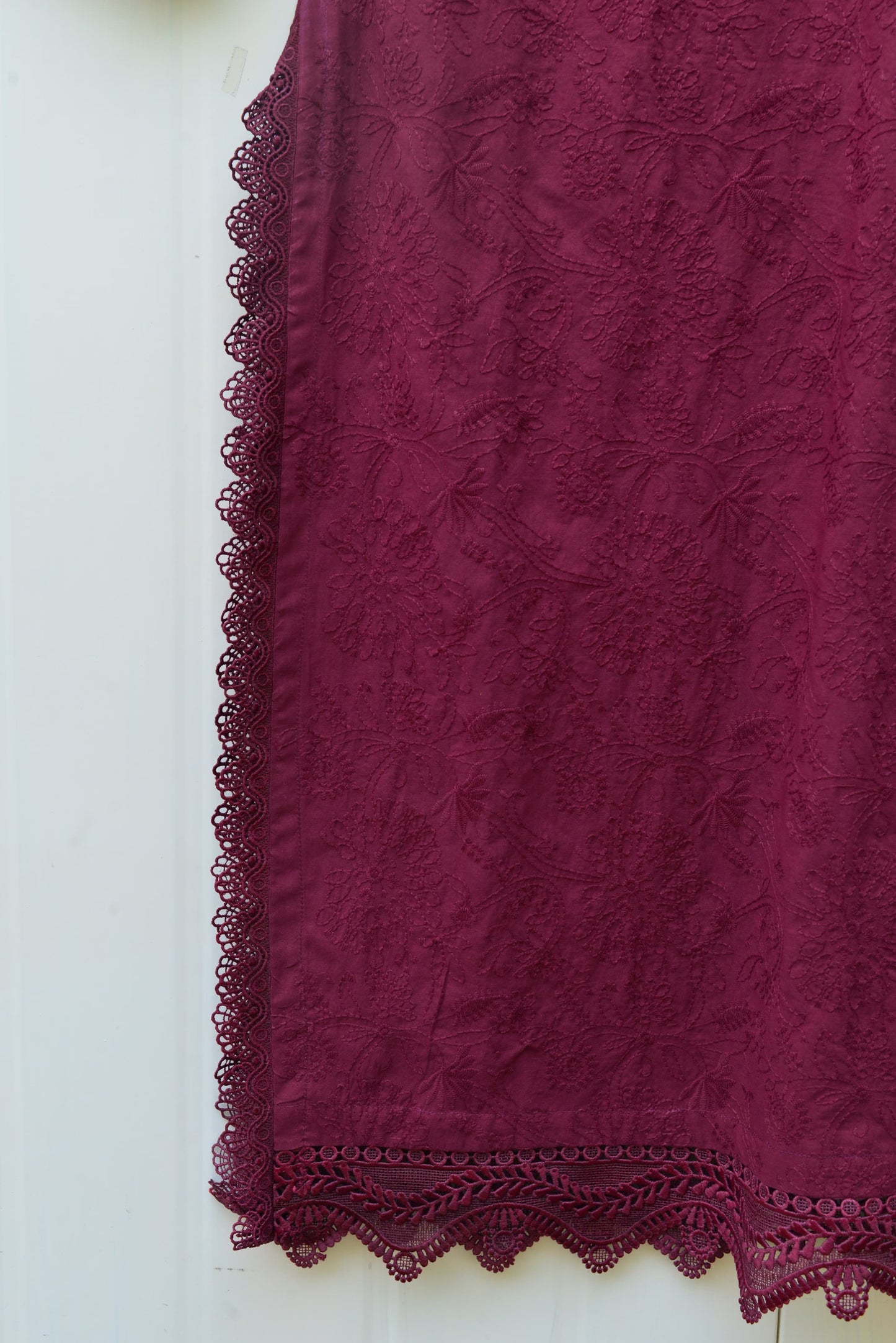 BURGUNDY 3PC CHICKENKARI SET