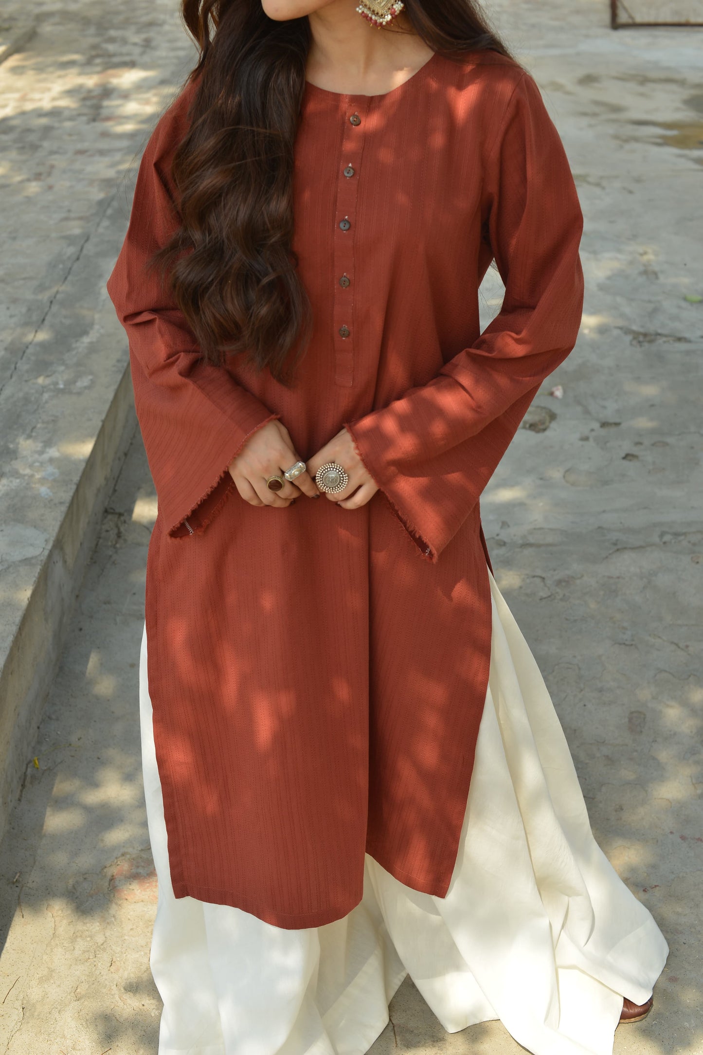 RUST KURTA