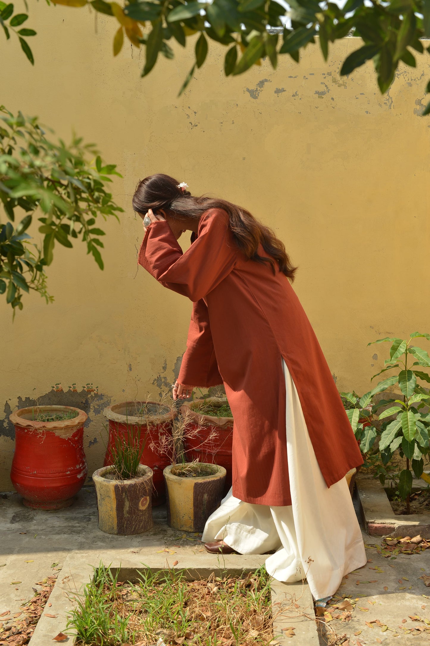 RUST KURTA