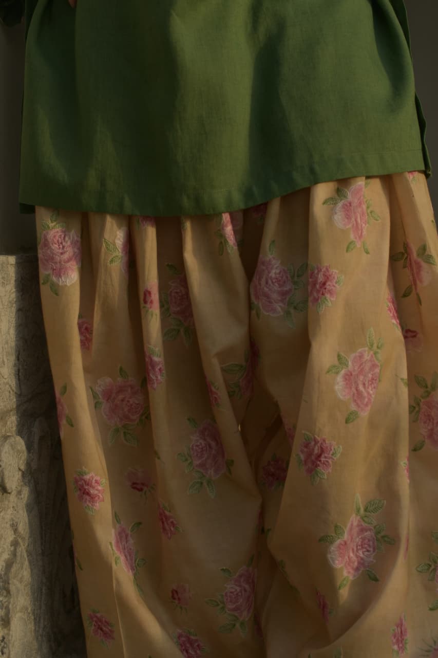 EMERALD-EMBOIDERED 2PC SET
