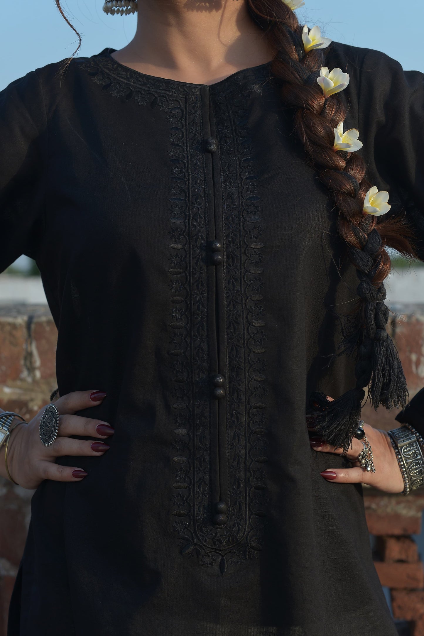 SIYAH- 1PC KURTA