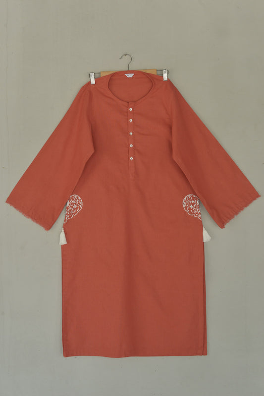 CORAL-1PC KURTA