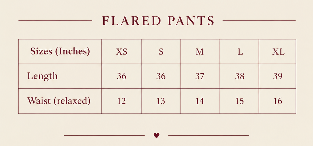 FLARED WINTER PANTS