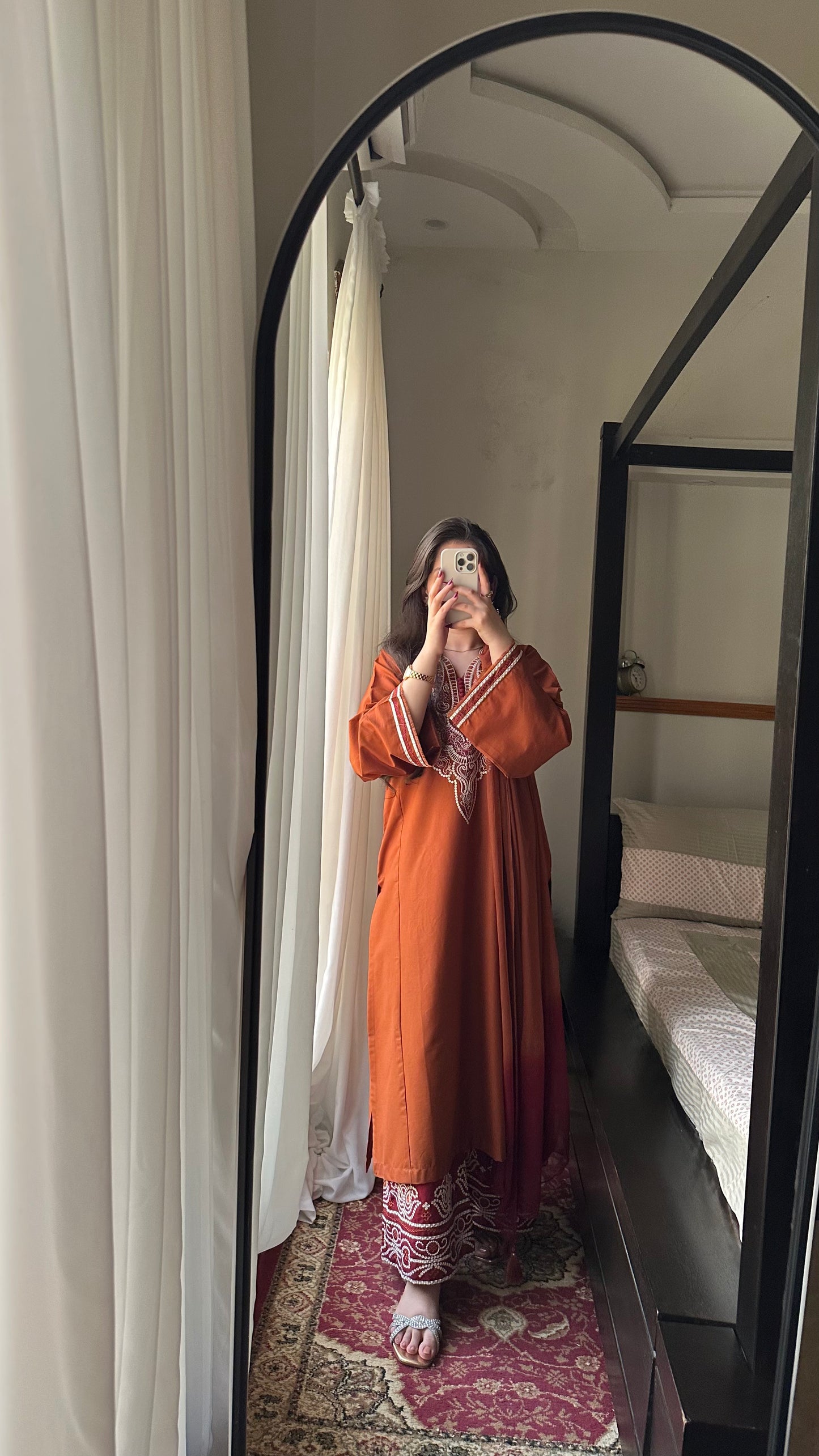RUST-3PC EMBROIDERED SET