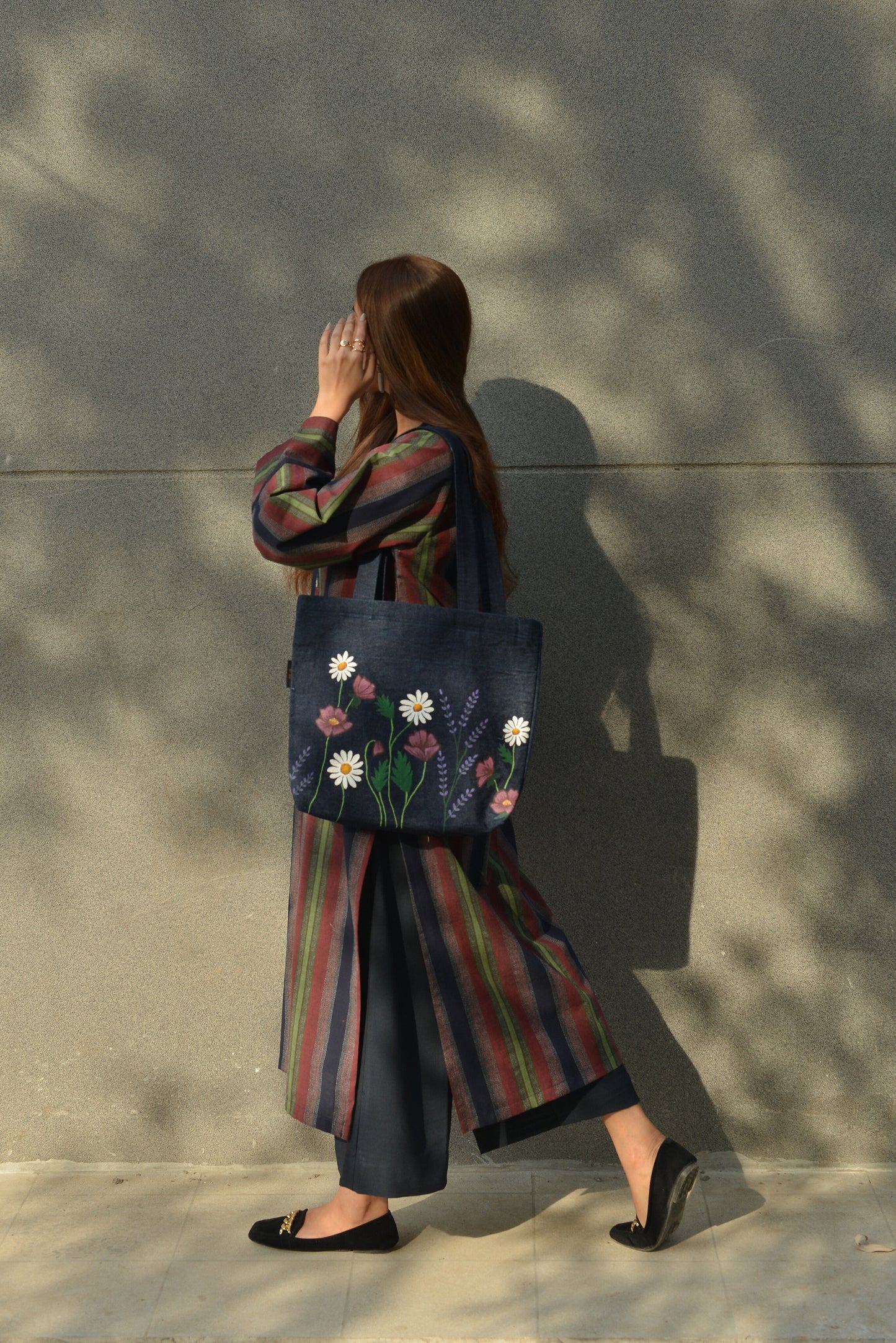 BLUEBERRY STRIPPED KURTA