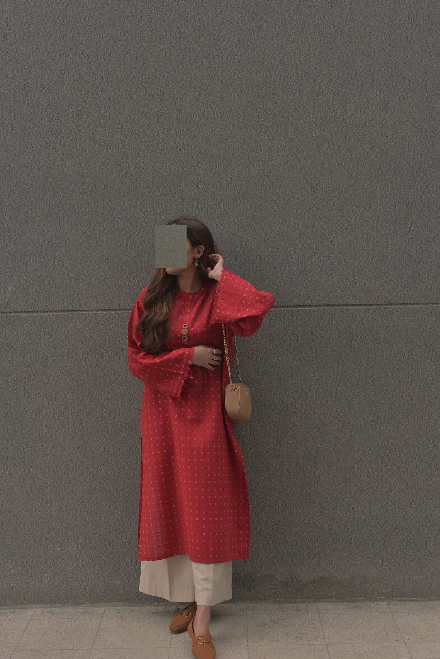 SCARLET KURTA
