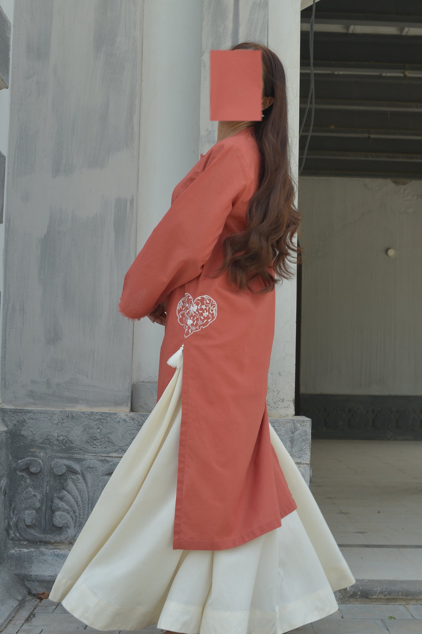 CORAL-1PC KURTA