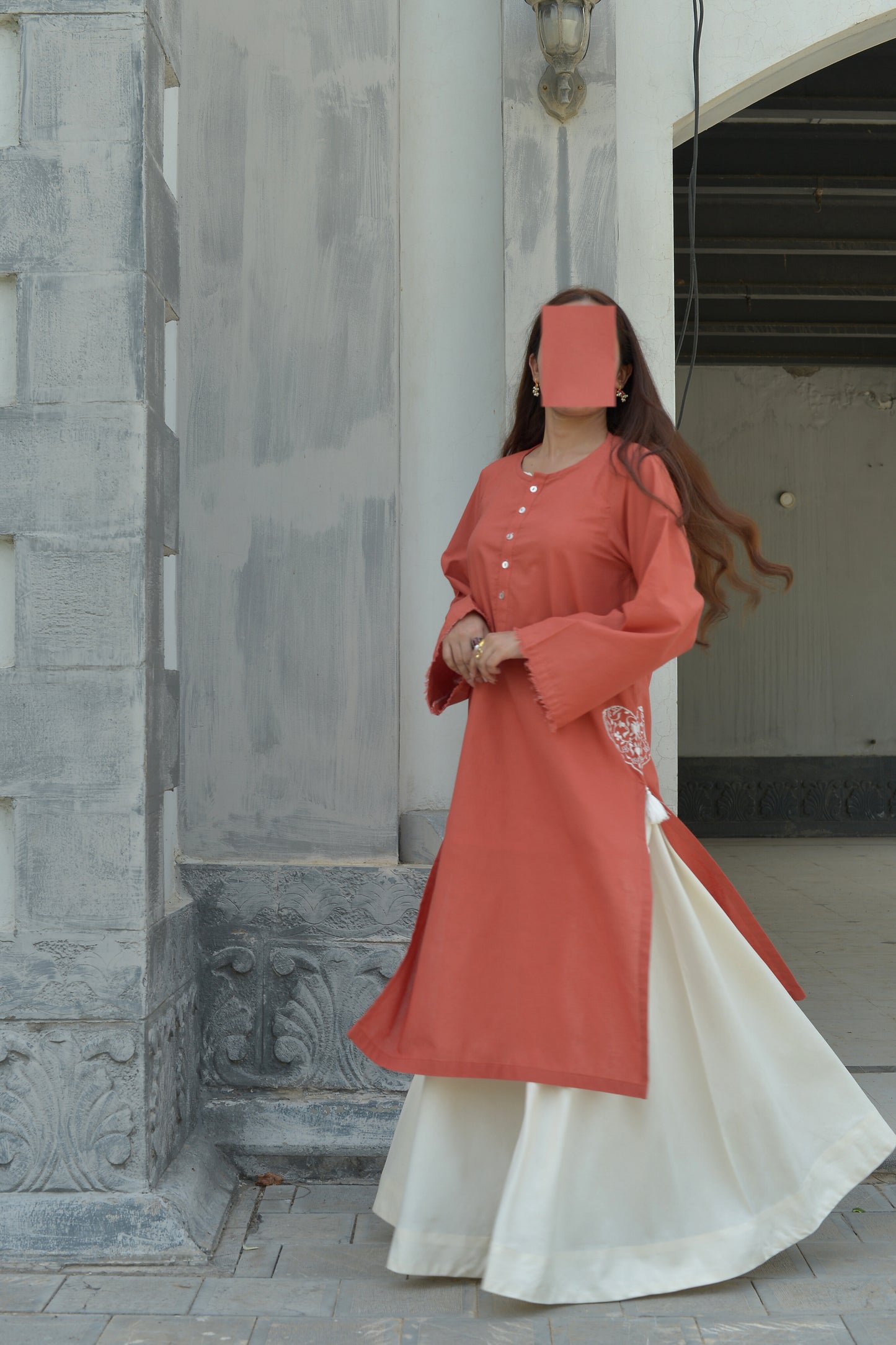 CORAL-1PC KURTA
