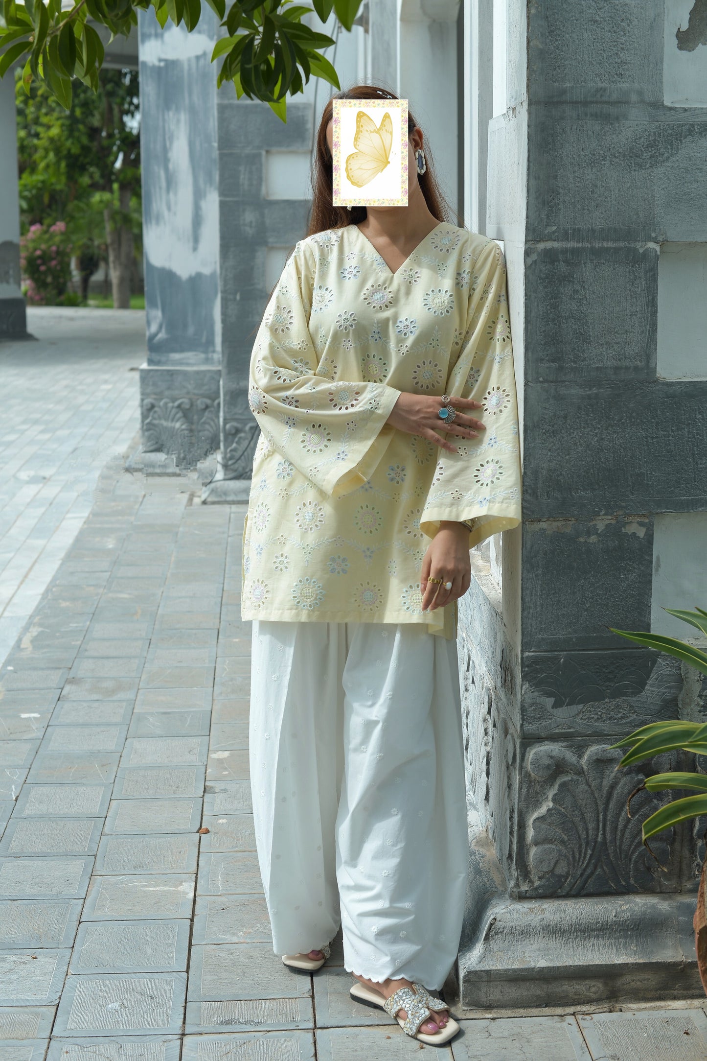BUTTER YELLOW - 2PC CHICKENKARI SET