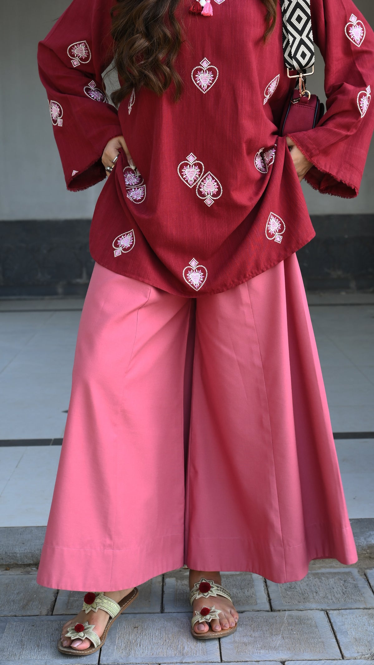 FLARED WINTER PANTS
