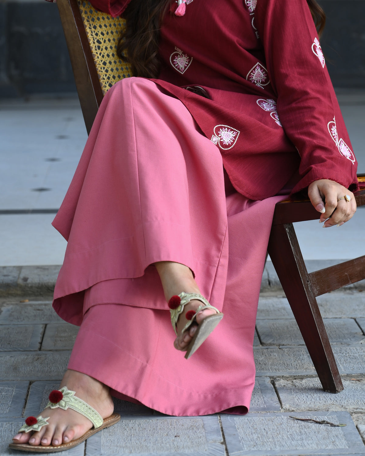FLARED WINTER PANTS