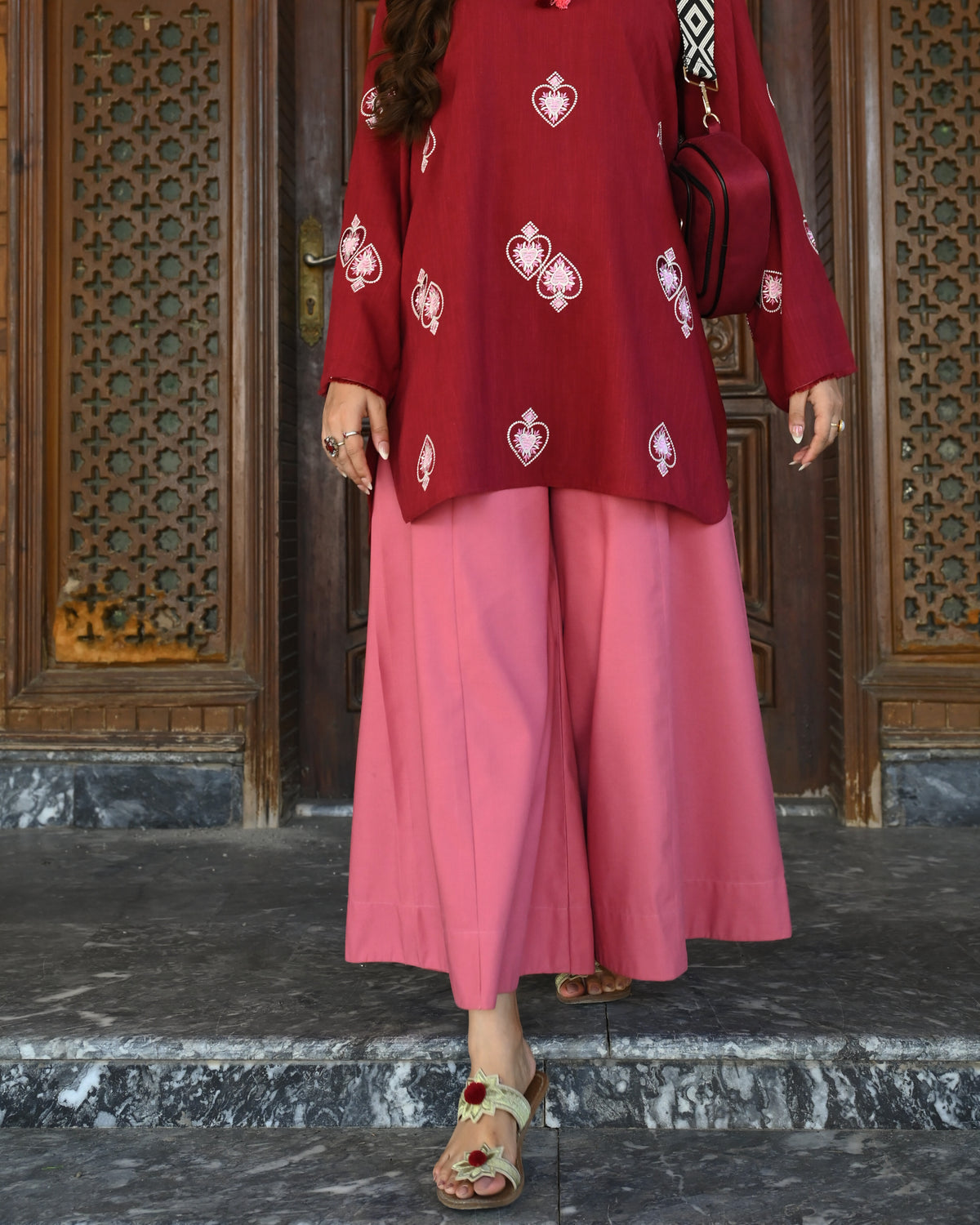 FLARED WINTER PANTS